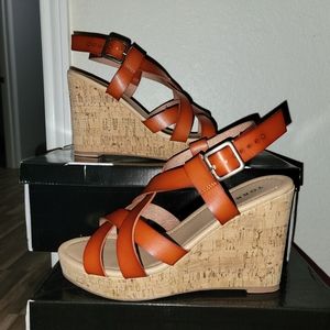 Womens Gladiator wedge sandals
